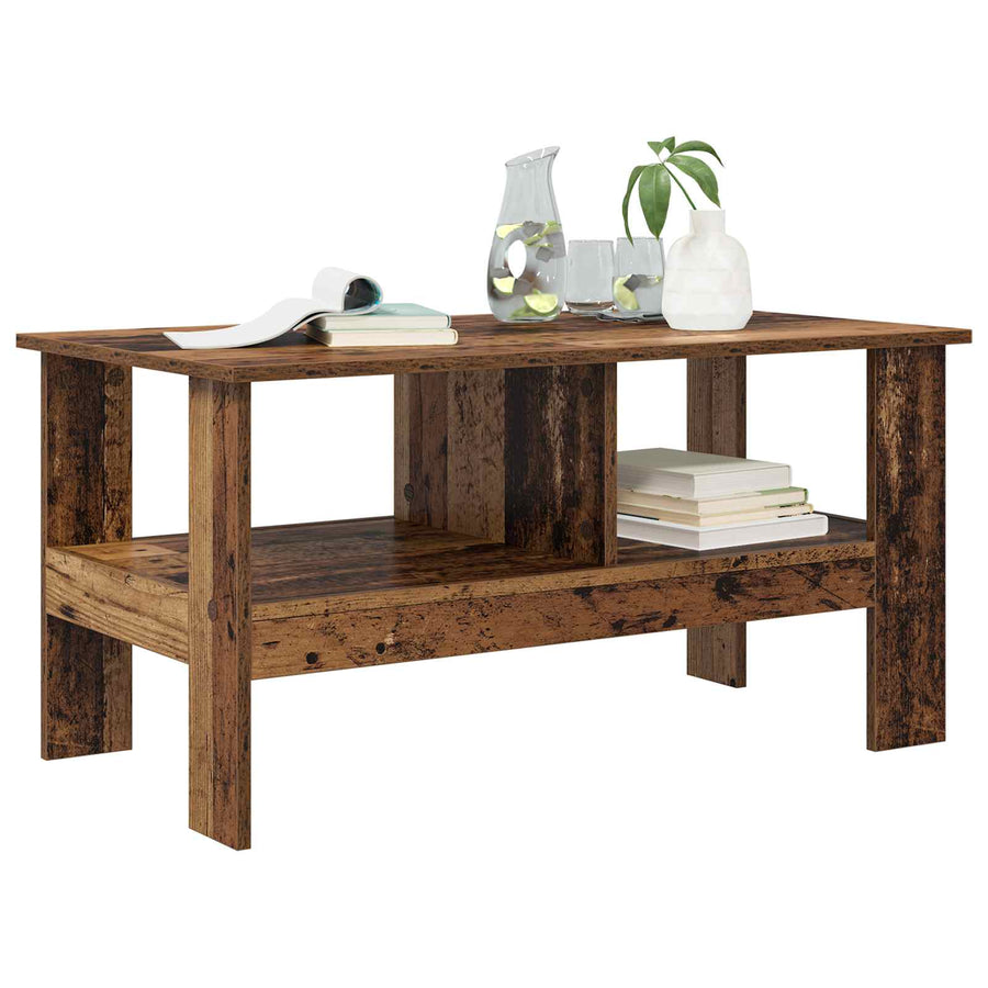 Salontafel Oudhout 90 x 50 x 45 cm Bewerkt hout