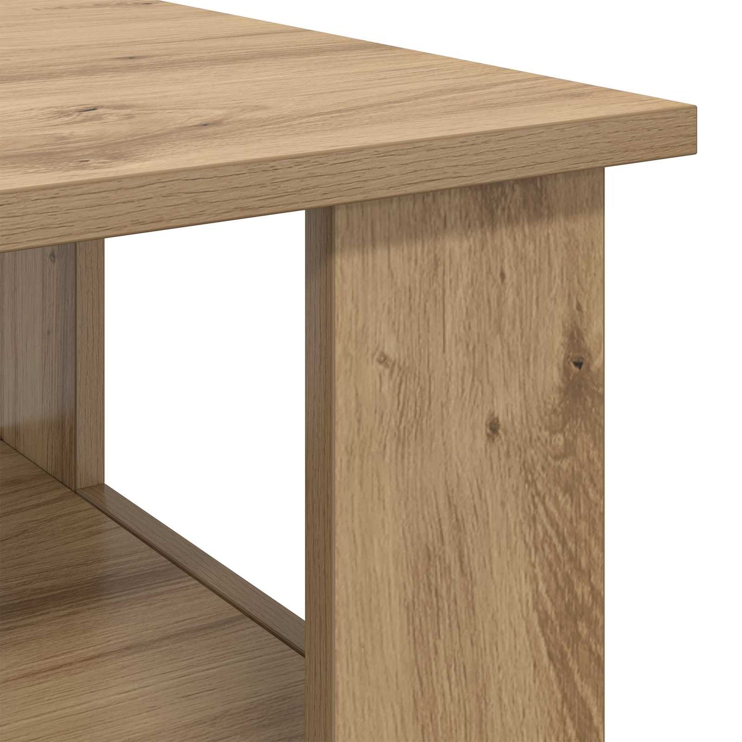 Salontafel Artisan Eiken 90 x 50 x 45 cm Bewerkt hout