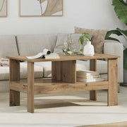 Salontafel 90x50x45 cm bewerkt hout