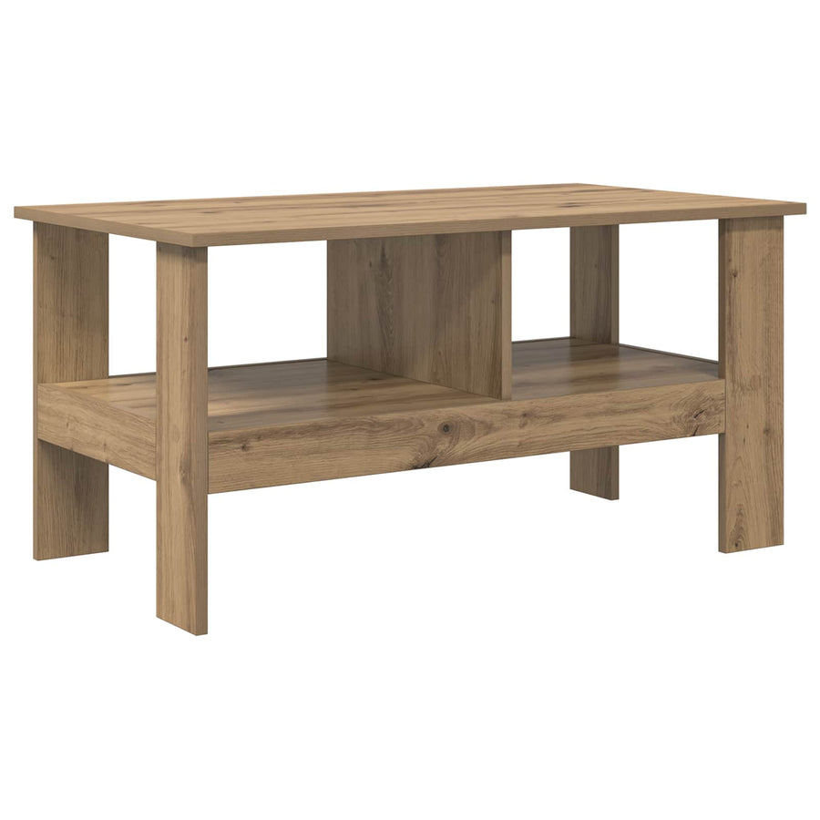Salontafel Artisan Eiken 90 x 50 x 45 cm Bewerkt hout