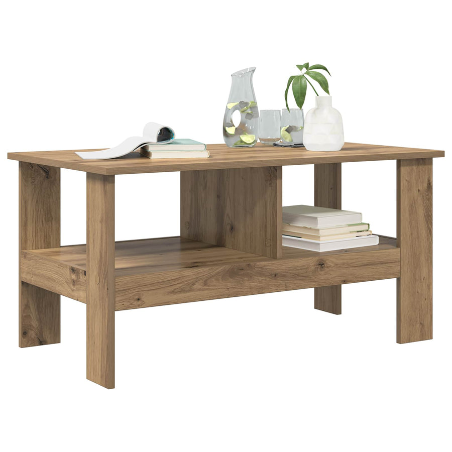 Salontafel Artisan Eiken 90 x 50 x 45 cm Bewerkt hout
