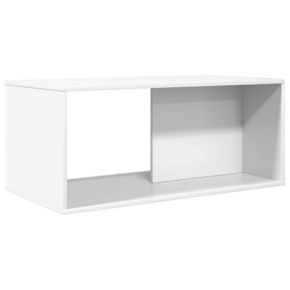 Koffietafel Set 2 pcs Wit Bewerkt hout