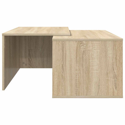 Koffietafel Set 2 pcs Sonoma Eiken Bewerkt hout