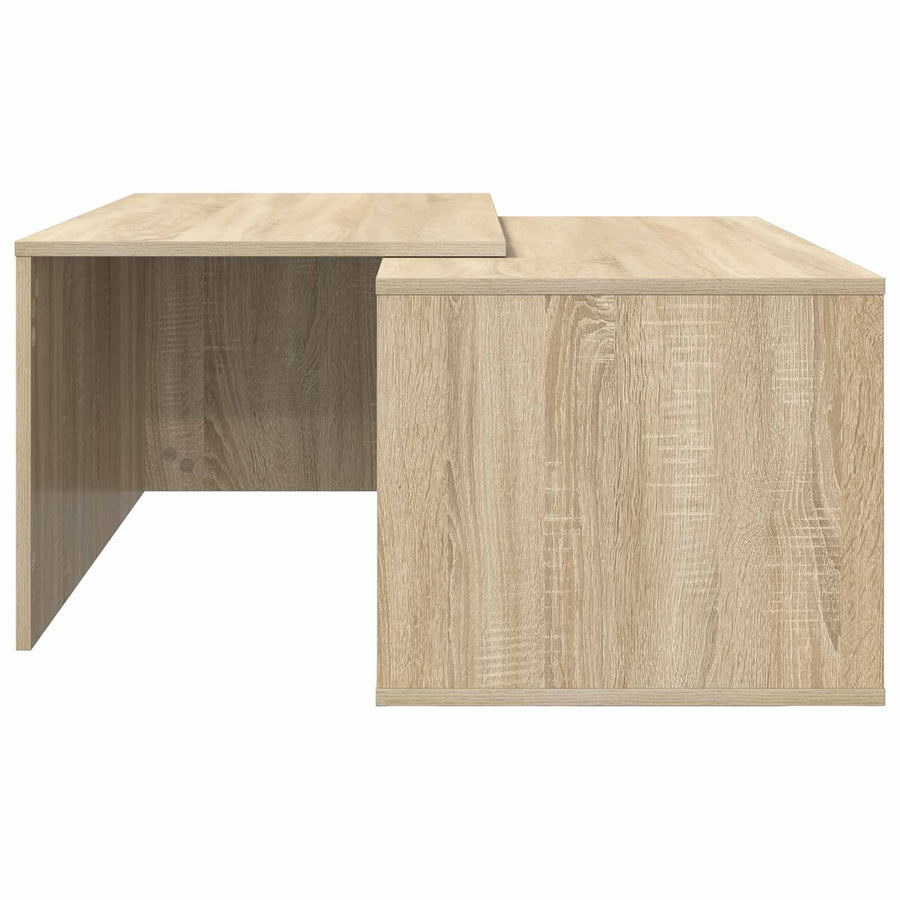 Koffietafel Set 2 pcs Sonoma Eiken Bewerkt hout