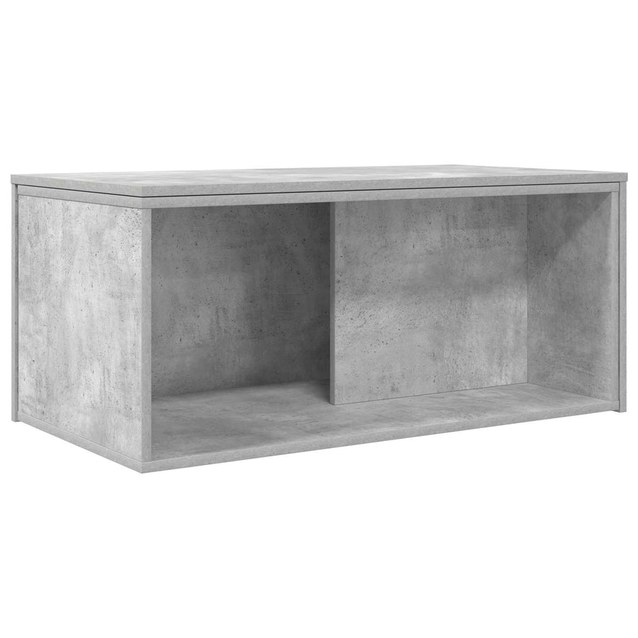 Koffietafel Set 2 pcs Beton Grijs Bewerkt hout