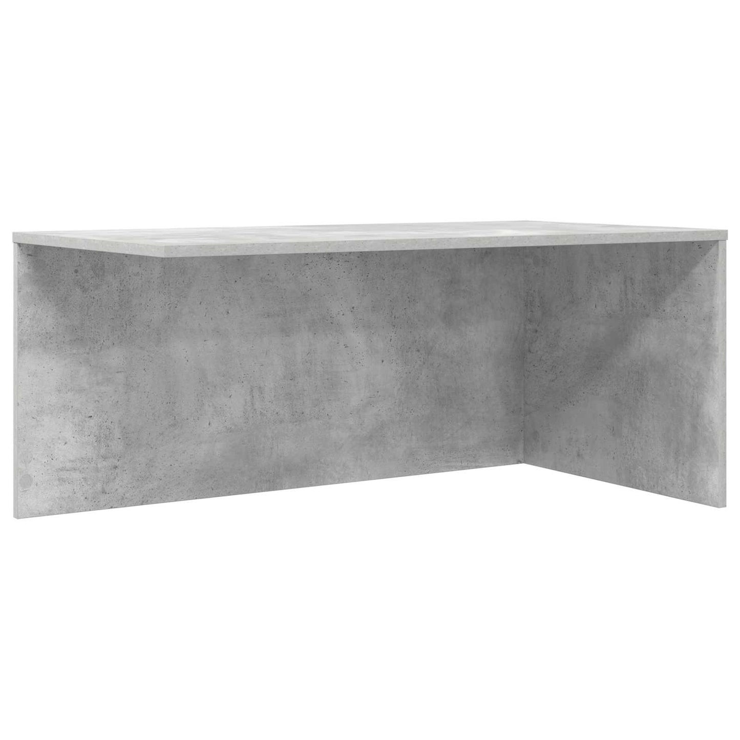 Koffietafel Set 2 pcs Beton Grijs Bewerkt hout