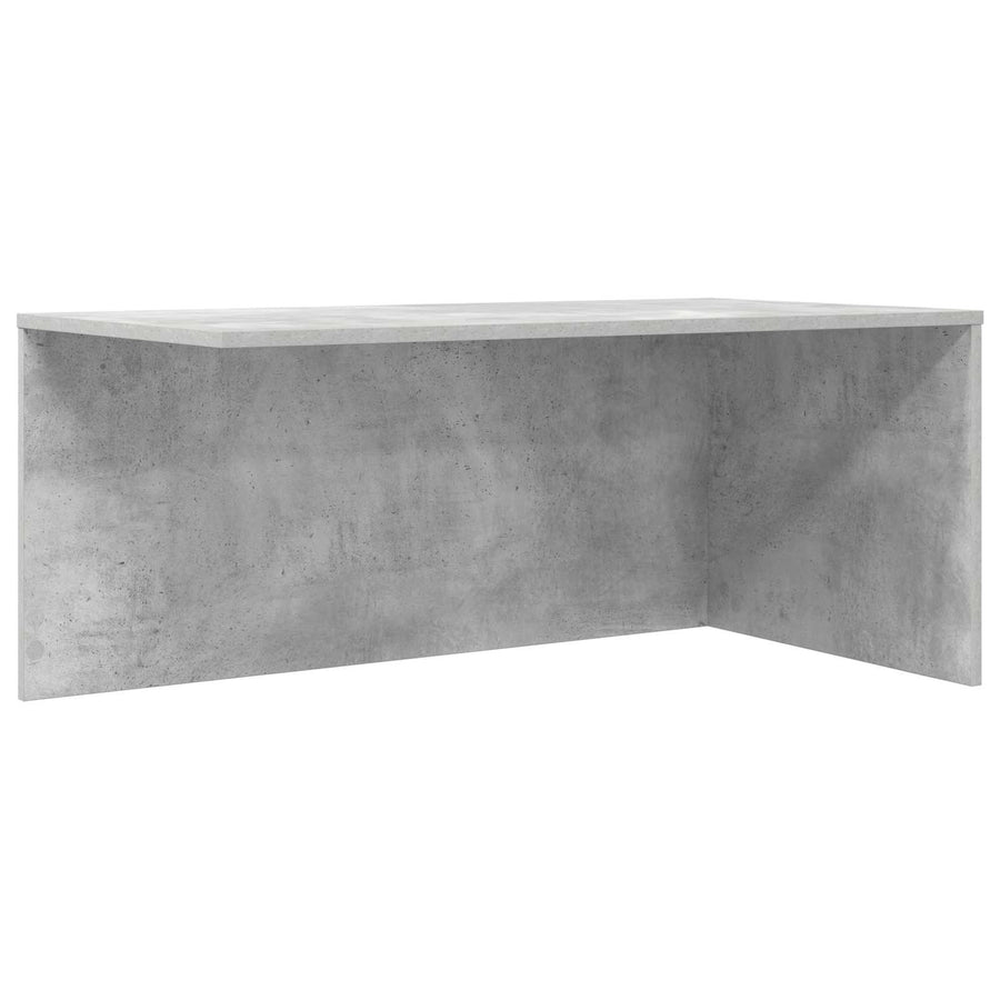 Koffietafel Set 2 pcs Beton Grijs Bewerkt hout