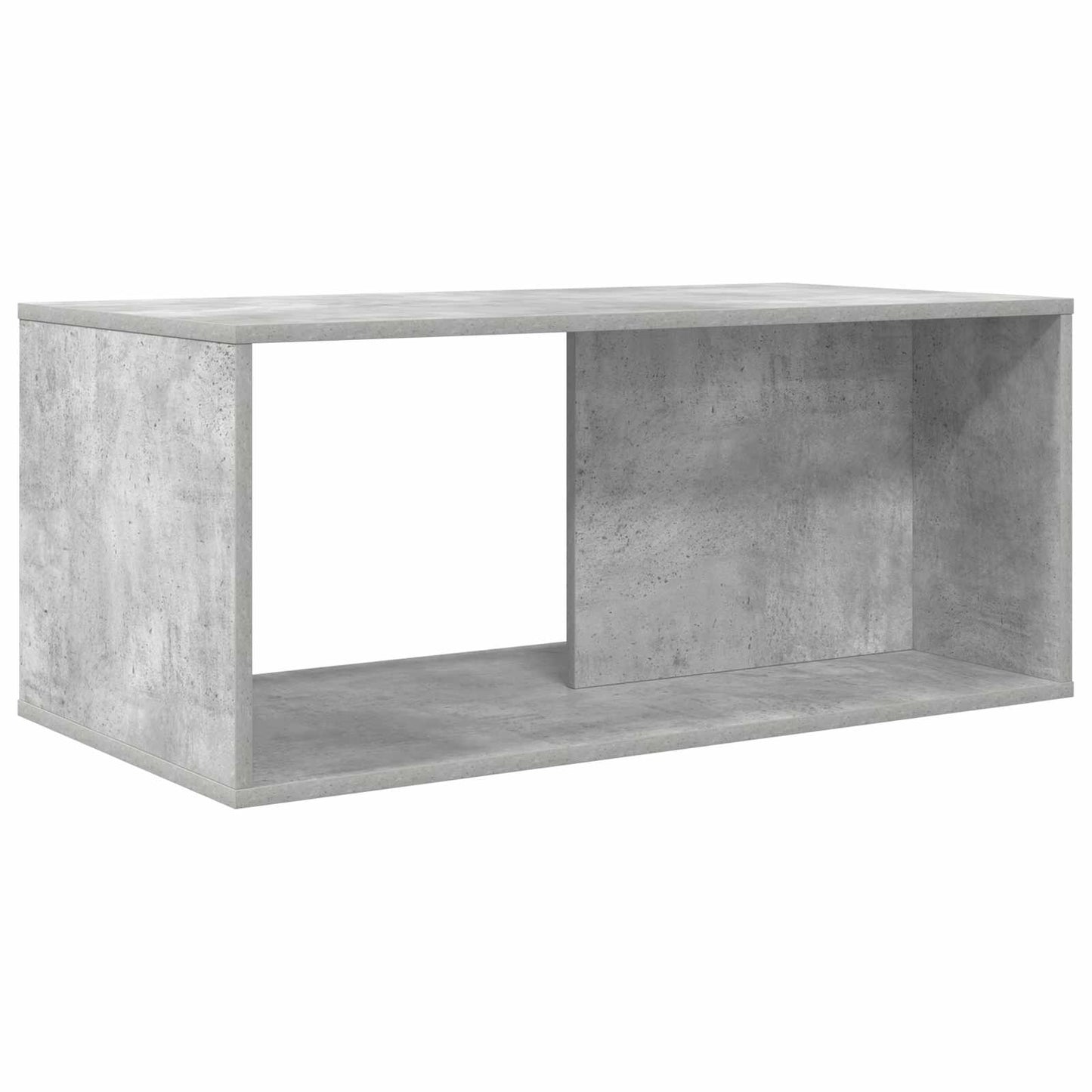 Koffietafel Set 2 pcs Beton Grijs Bewerkt hout