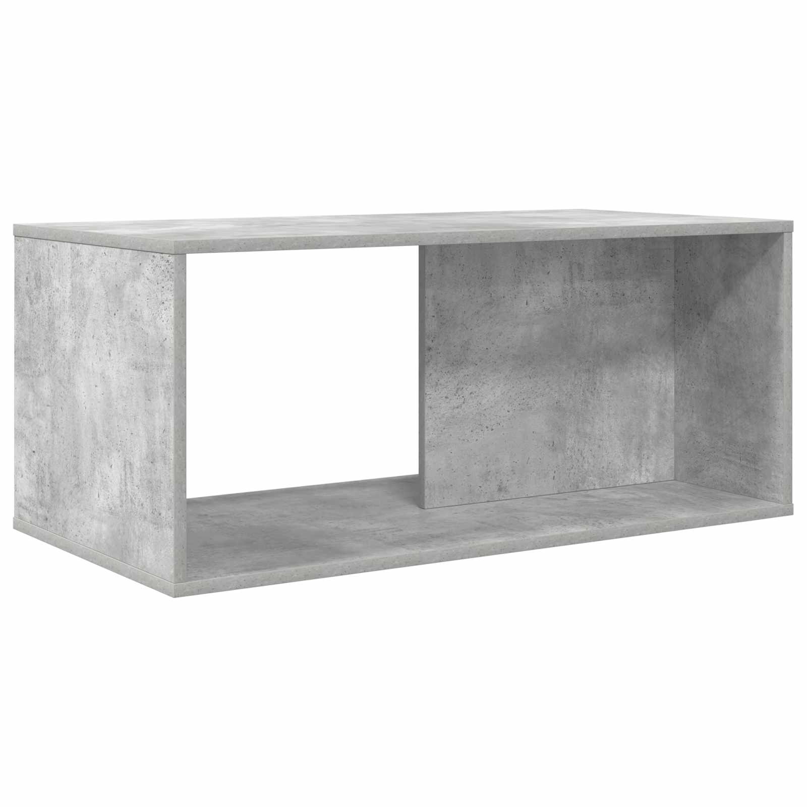 Koffietafel Set 2 pcs Beton Grijs Bewerkt hout