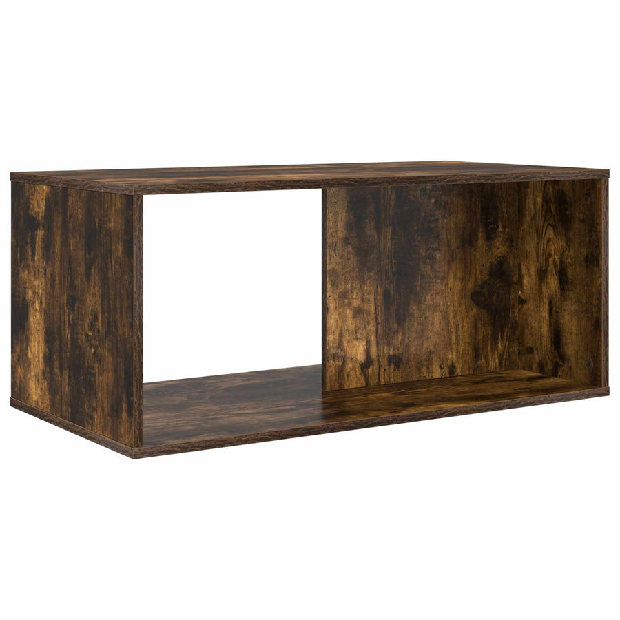 Koffietafel Set 2 pcs Gerookt eiken Bewerkt hout