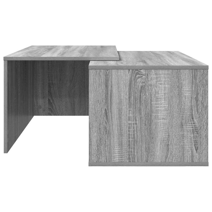 Koffietafel Set 2 pcs Grijs Sonoma Bewerkt hout