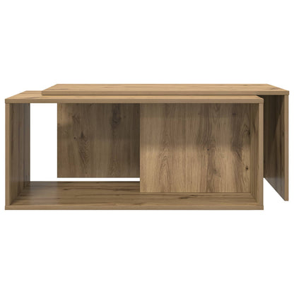Koffietafel Set 2 pcs Artisan Eiken Bewerkt hout