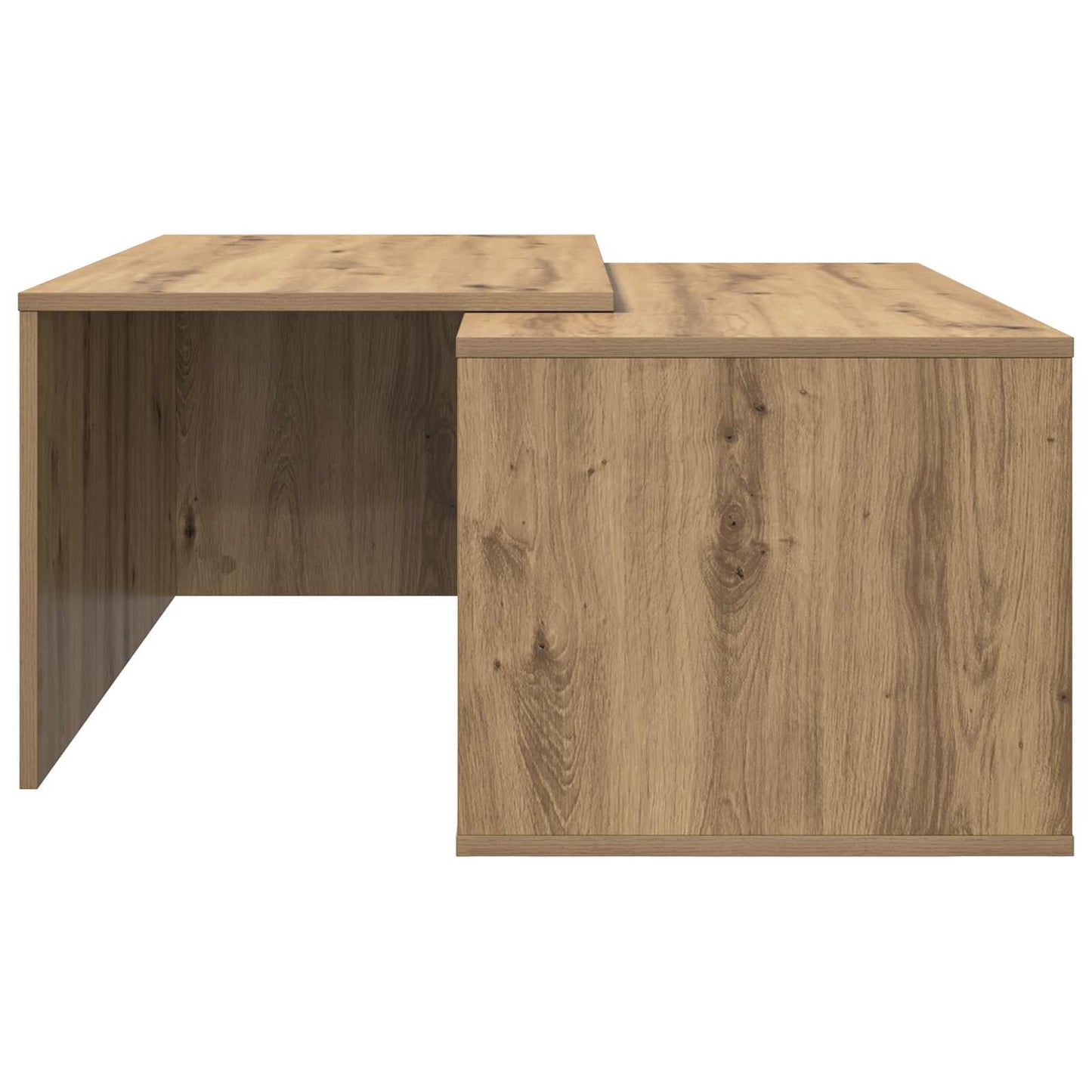 Koffietafel Set 2 pcs Artisan Eiken Bewerkt hout
