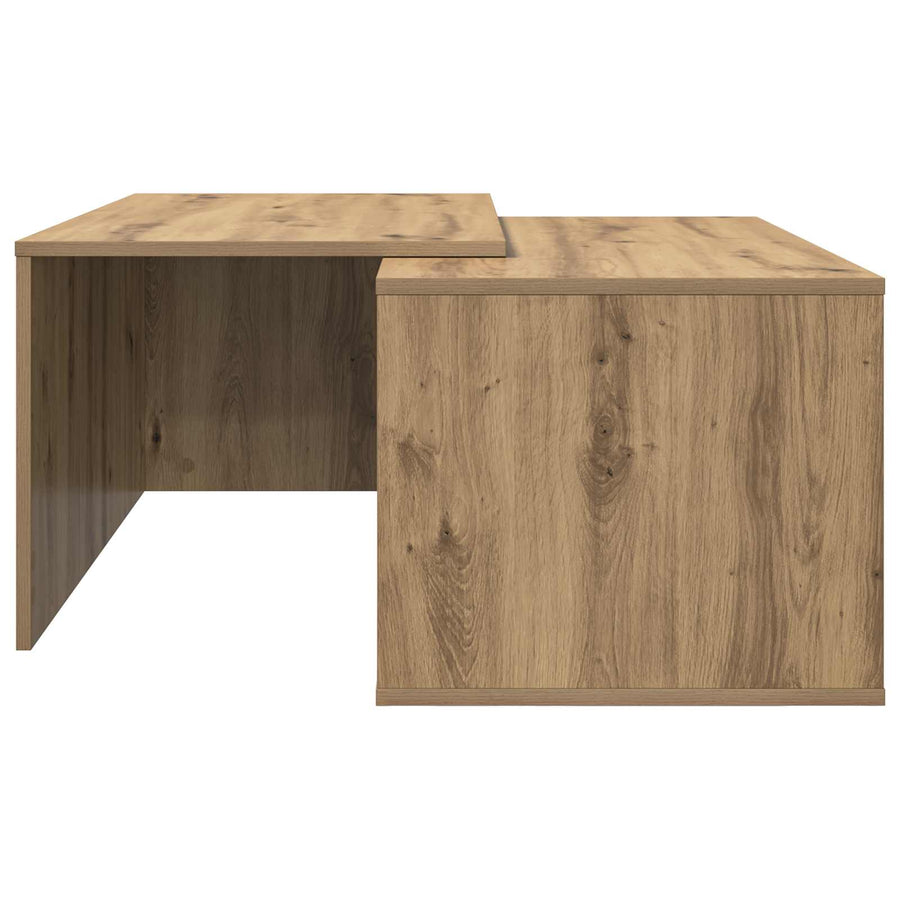 Koffietafel Set 2 pcs Artisan Eiken Bewerkt hout