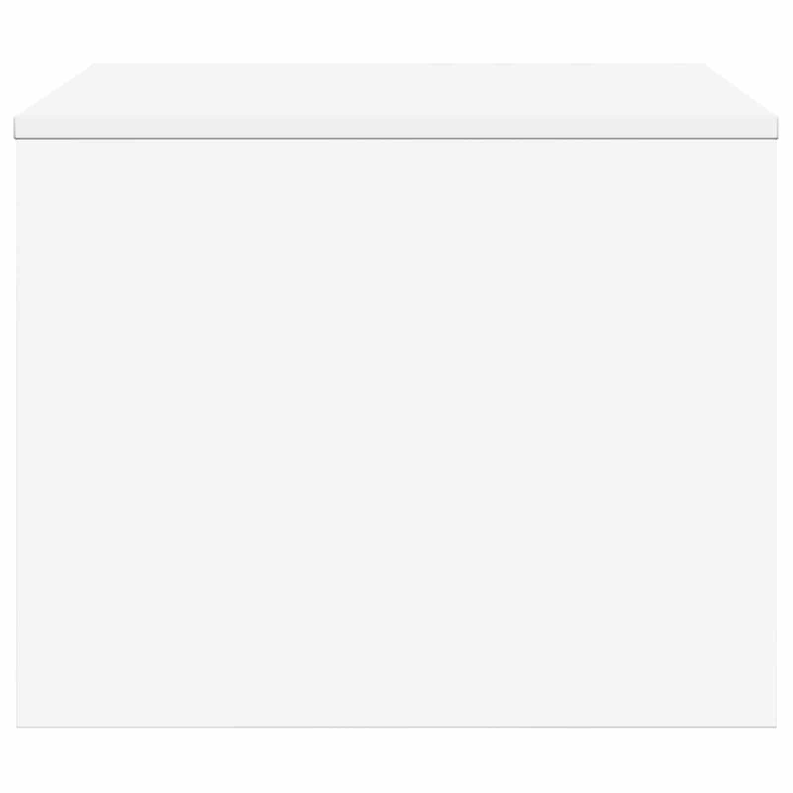 Salontafel Wit 60 x 50 x 40 cm Bewerkt hout