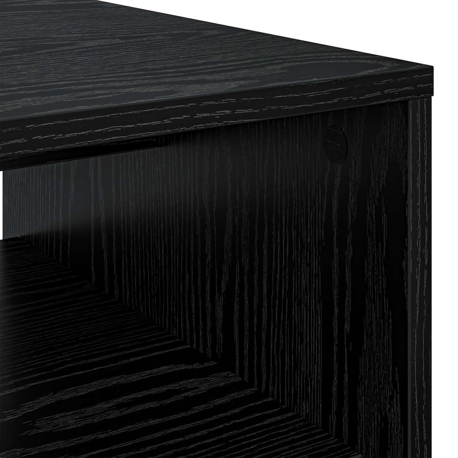 Salontafel Zwart Eiken 60 x 50 x 40 cm Bewerkt hout