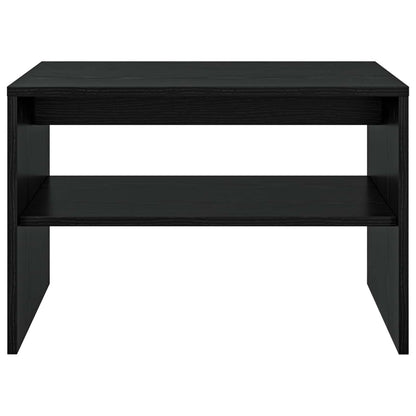 Salontafel Zwart Eiken 60 x 50 x 40 cm Bewerkt hout