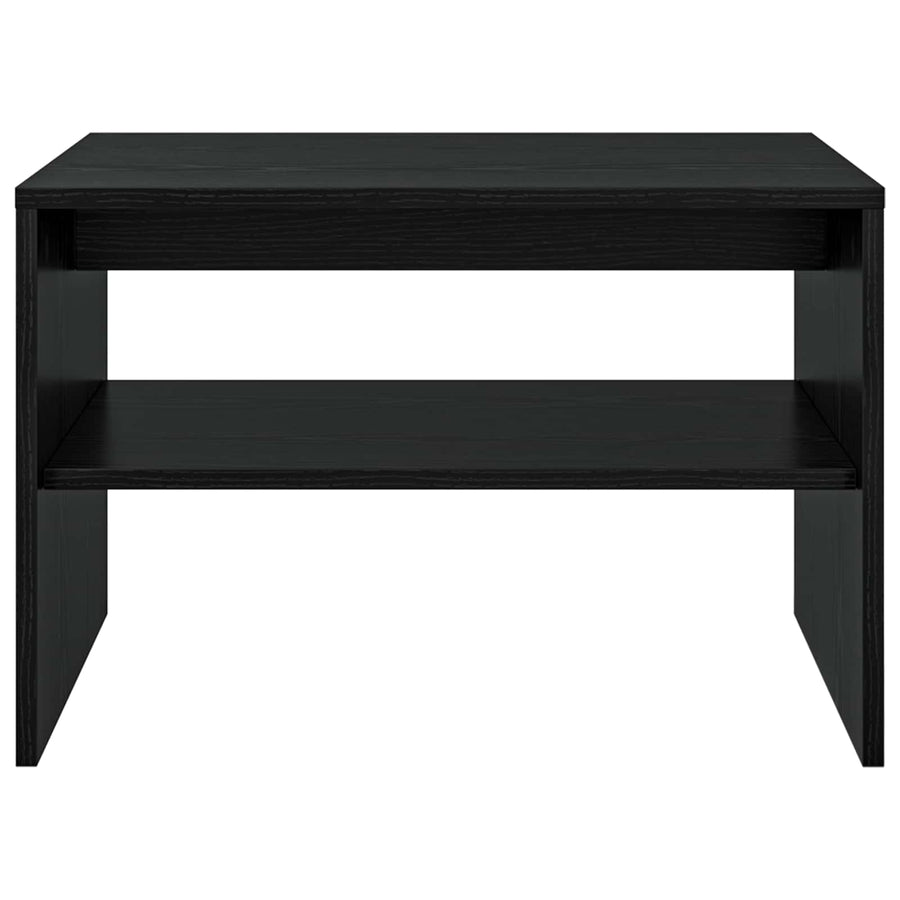 Salontafel Zwart Eiken 60 x 50 x 40 cm Bewerkt hout