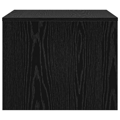 Salontafel Zwart Eiken 60 x 50 x 40 cm Bewerkt hout