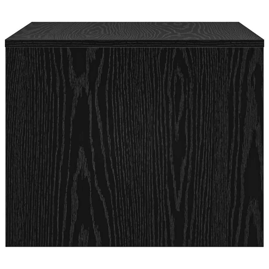 Salontafel Zwart Eiken 60 x 50 x 40 cm Bewerkt hout