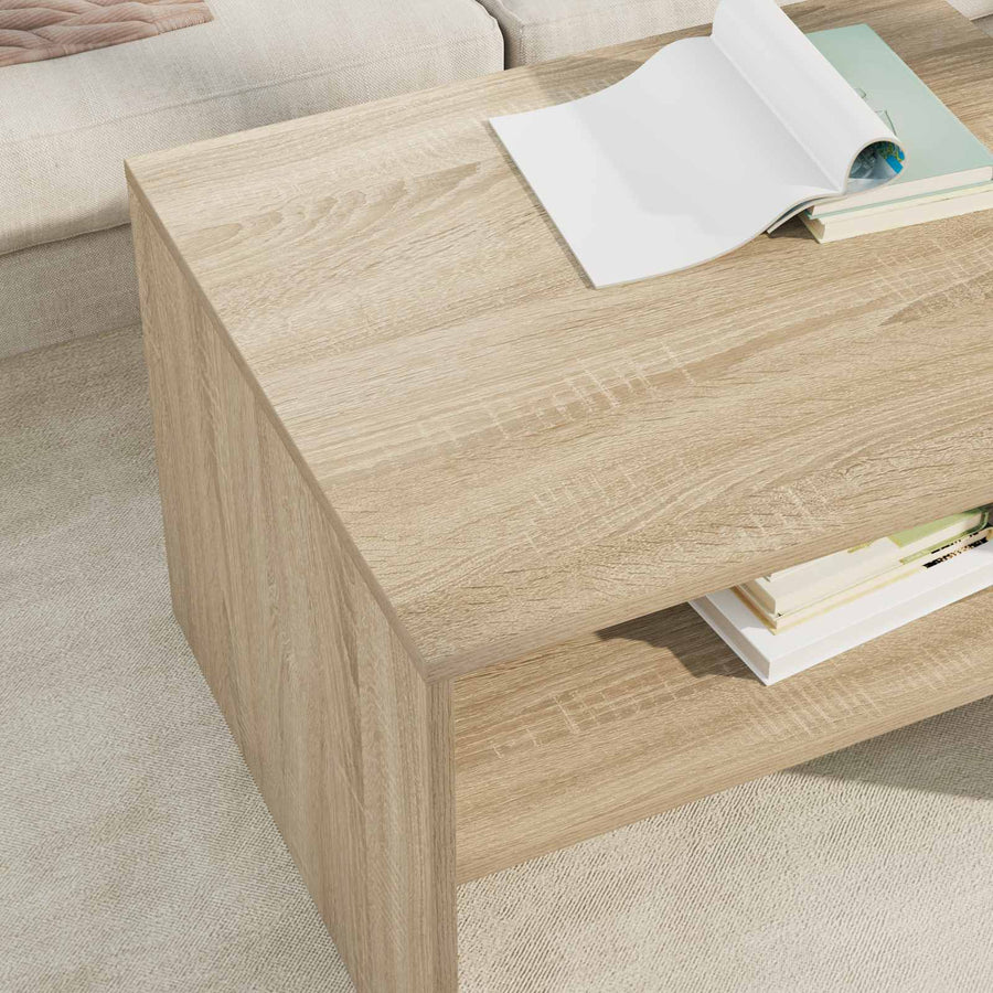 Salontafel Sonoma Eiken 60 x 50 x 40 cm Bewerkt hout