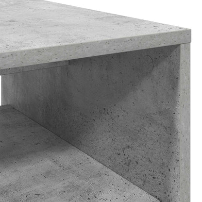 Salontafel Beton Grijs 60 x 50 x 40 cm Bewerkt hout