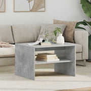 Salontafel 60x50x40 cm beton grijs bewerkt hout
