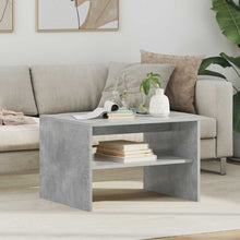 Salontafel Beton Grijs 60 x 50 x 40 cm Bewerkt hout