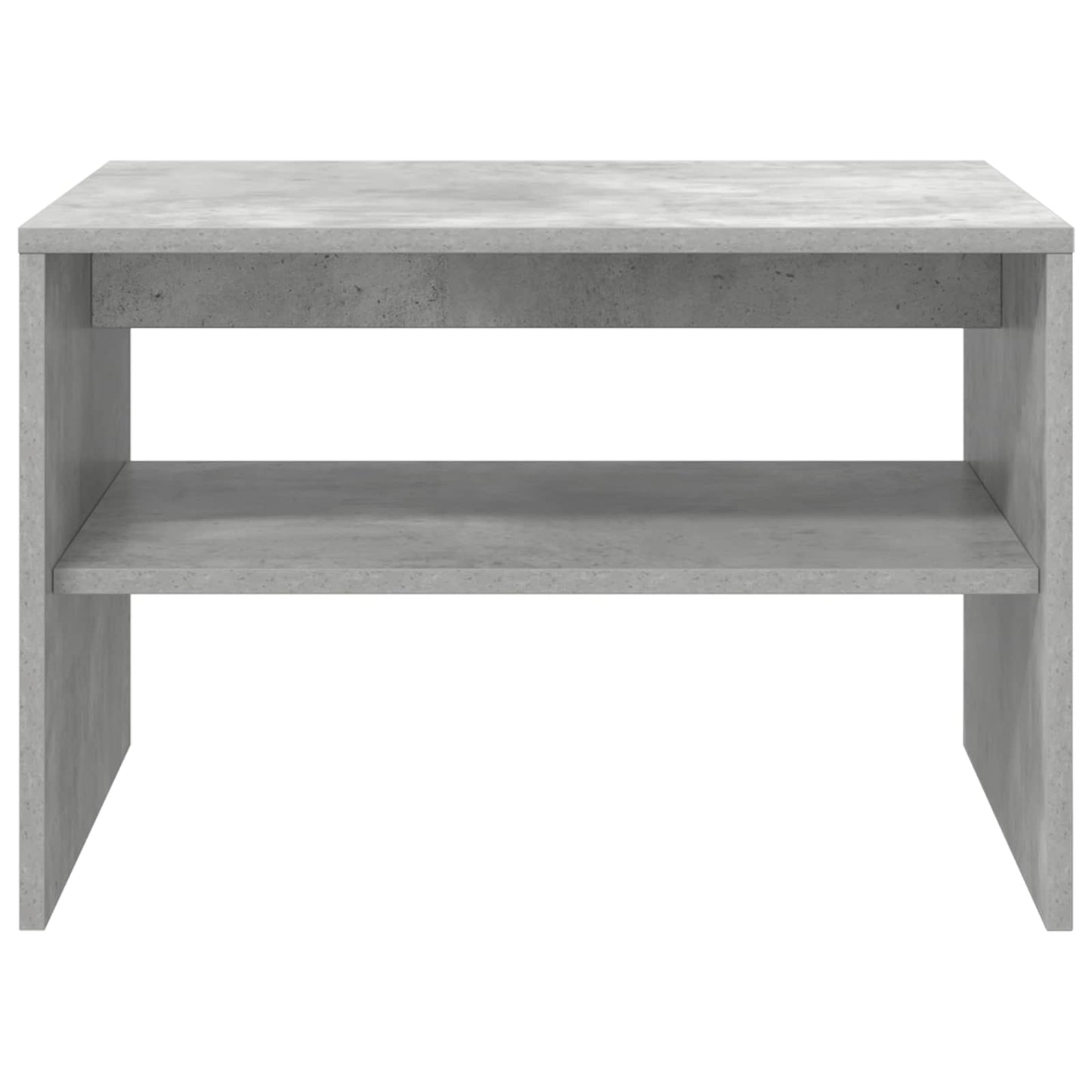 Salontafel Beton Grijs 60 x 50 x 40 cm Bewerkt hout