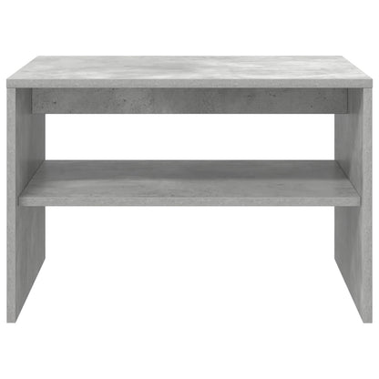 Salontafel Beton Grijs 60 x 50 x 40 cm Bewerkt hout