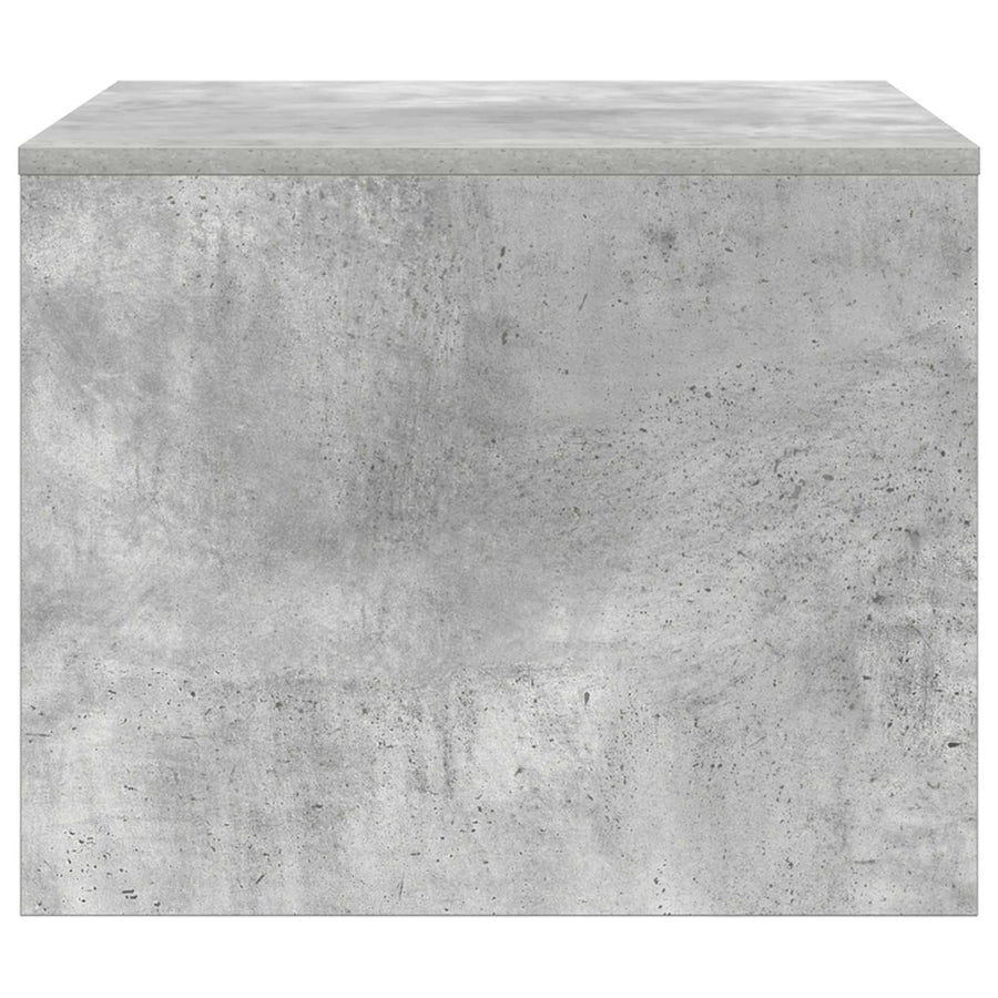 Salontafel Beton Grijs 60 x 50 x 40 cm Bewerkt hout
