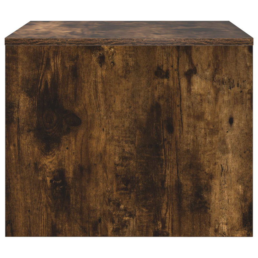 Salontafel Gerookt eiken 60 x 50 x 40 cm Bewerkt hout