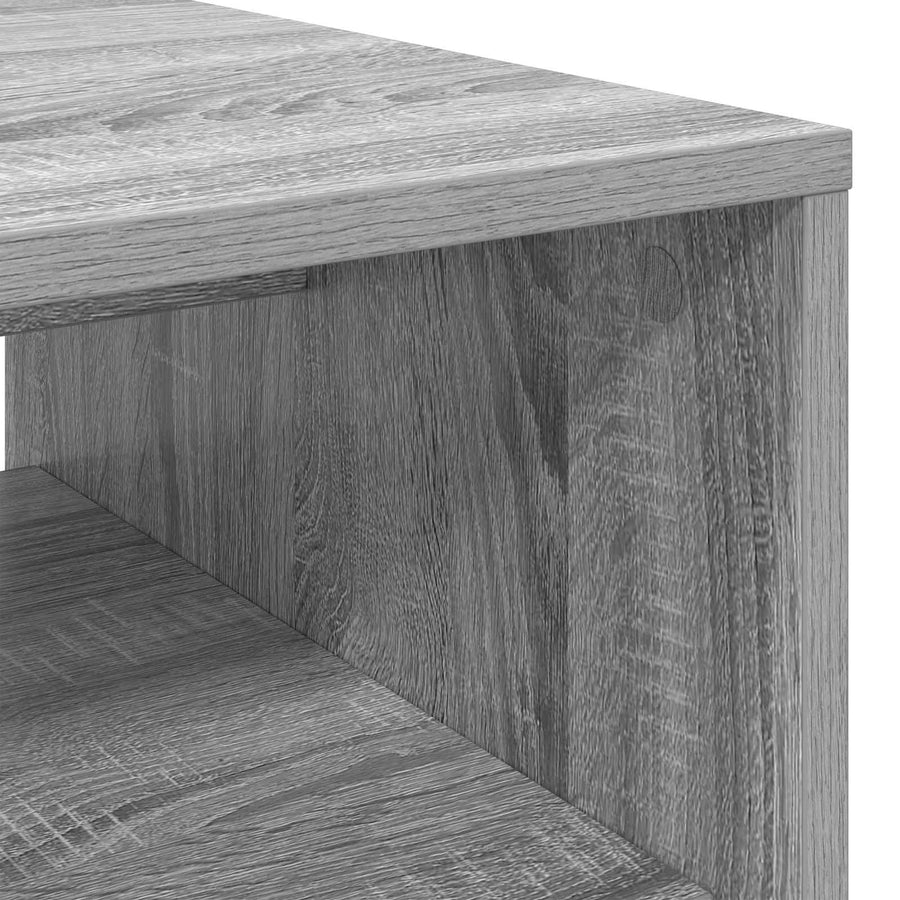 Salontafel Grijs Sonoma 60 x 50 x 40 cm Bewerkt hout