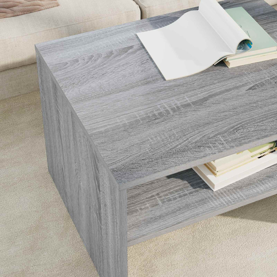 Salontafel Grijs Sonoma 60 x 50 x 40 cm Bewerkt hout