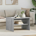 Coffee Table Grey Sonoma 60 x 50 x 40 cm Engineered Wood