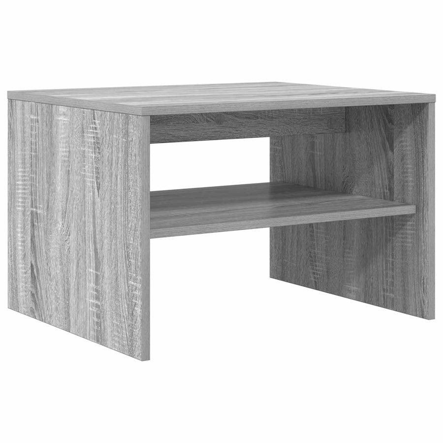 Salontafel Grijs Sonoma 60 x 50 x 40 cm Bewerkt hout