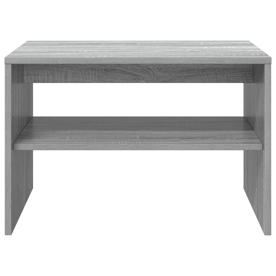 Salontafel Grijs Sonoma 60 x 50 x 40 cm Bewerkt hout