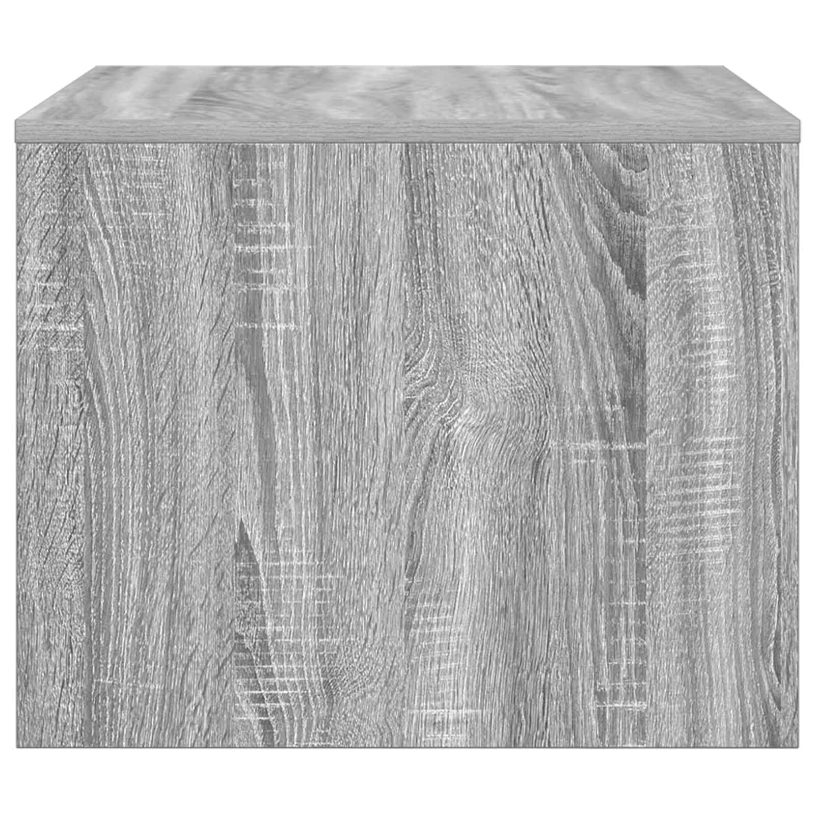 Salontafel Grijs Sonoma 60 x 50 x 40 cm Bewerkt hout