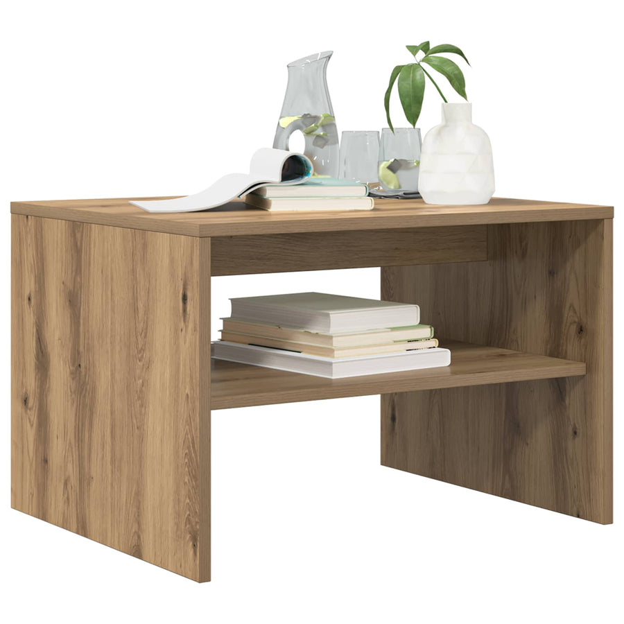 Salontafel Artisan Eiken 60 x 50 x 40 cm Bewerkt hout
