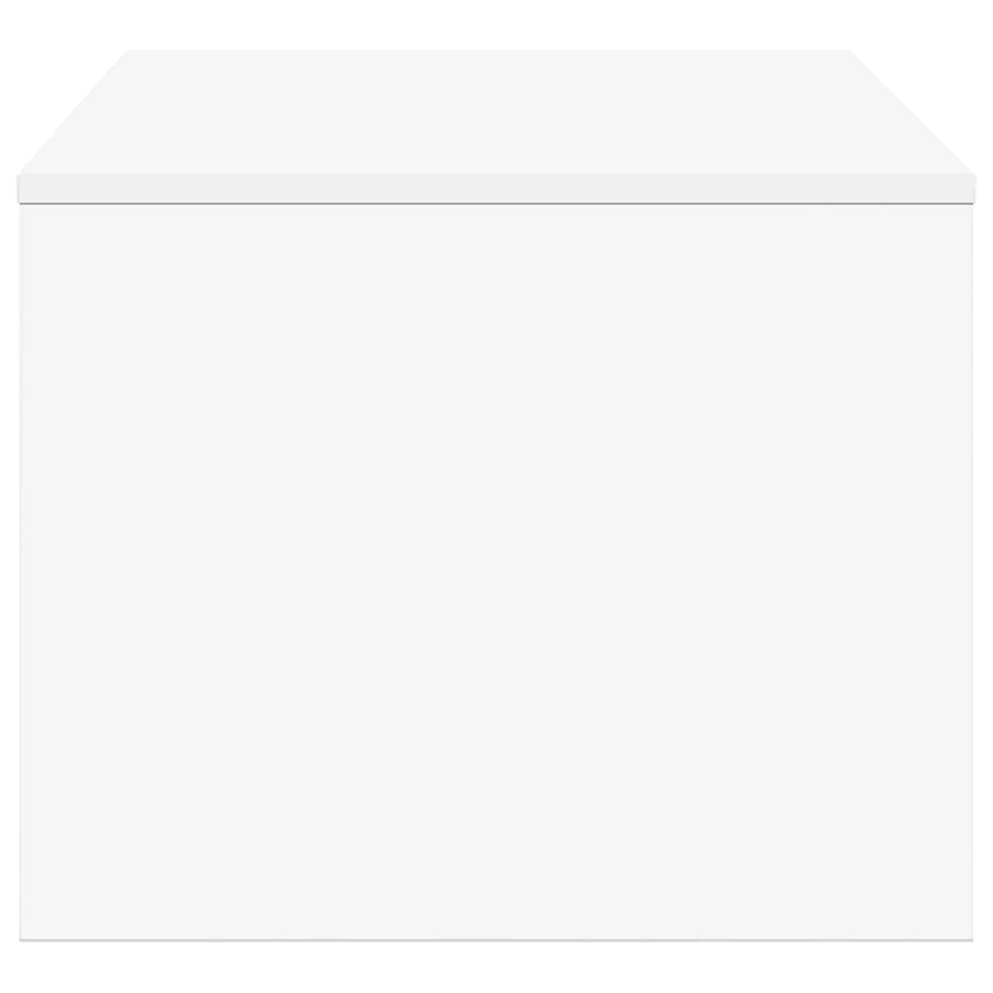 Salontafel Wit 80 x 50 x 40 cm Bewerkt hout