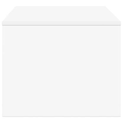 Salontafel Wit 80 x 50 x 40 cm Bewerkt hout