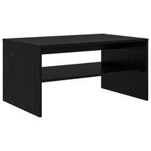 Salontafel Zwart Eiken 80 x 50 x 40 cm Bewerkt hout