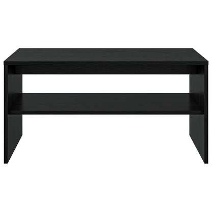 Salontafel Zwart Eiken 80 x 50 x 40 cm Bewerkt hout