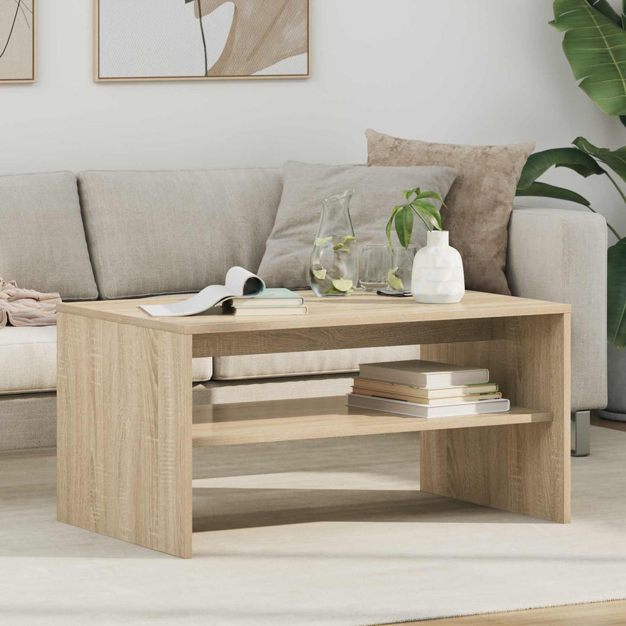 Salontafel Sonoma Eiken 80 x 50 x 40 cm Bewerkt hout
