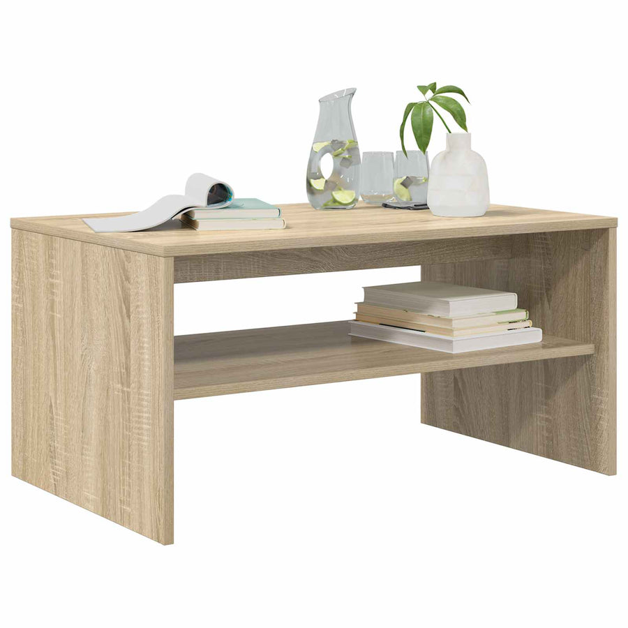 Salontafel Sonoma Eiken 80 x 50 x 40 cm Bewerkt hout