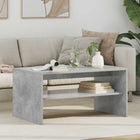 Salontafel 80x50x40 cm beton grijs bewerkt hout