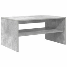 Salontafel Beton Grijs 80 x 50 x 40 cm Bewerkt hout