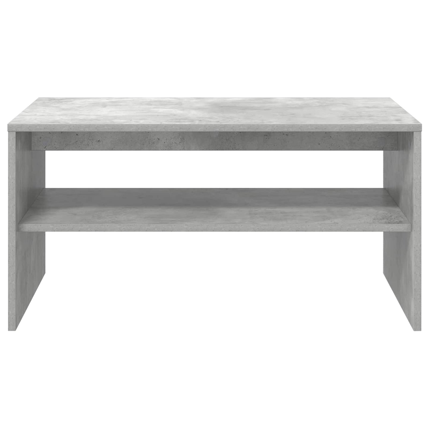 Salontafel Beton Grijs 80 x 50 x 40 cm Bewerkt hout