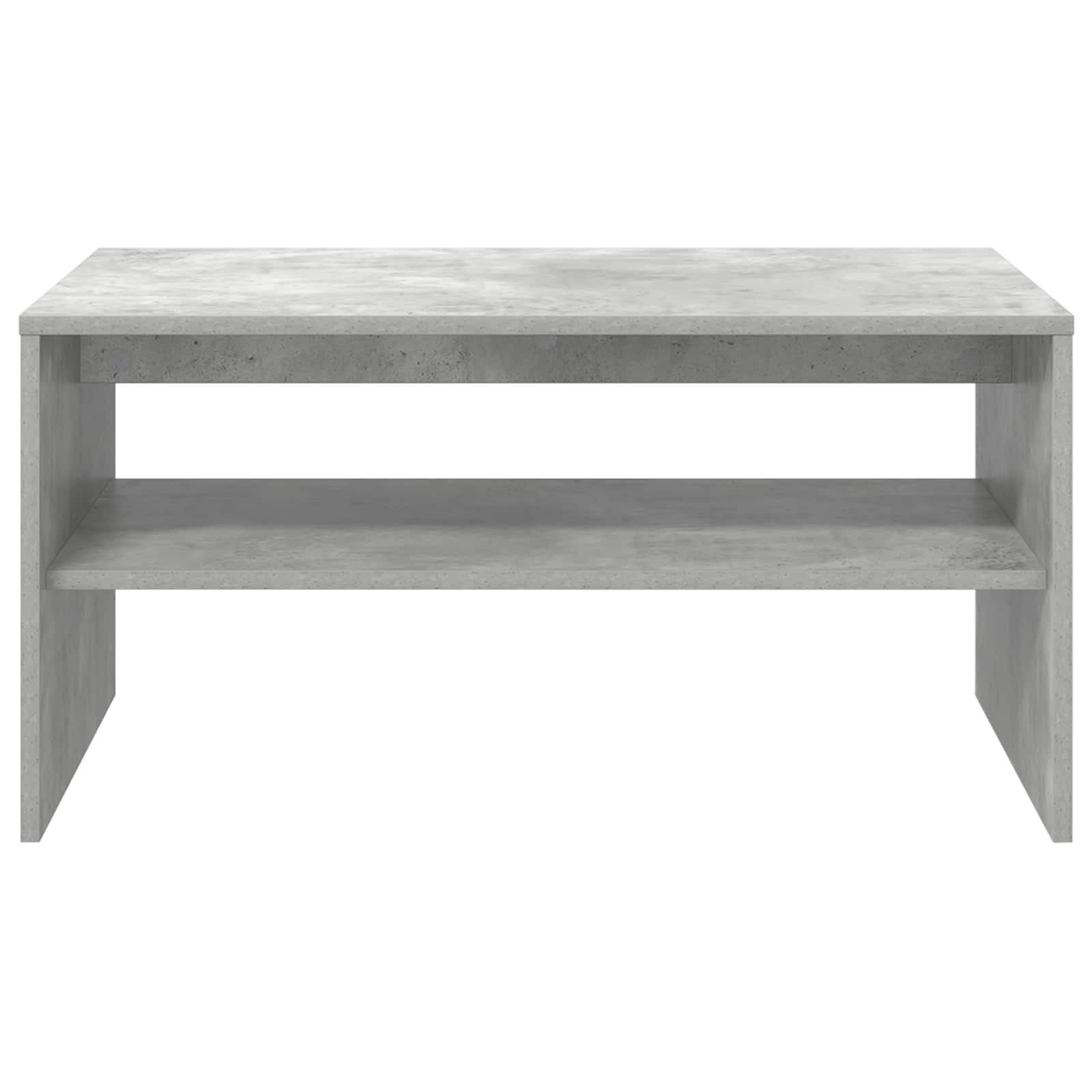 Salontafel Beton Grijs 80 x 50 x 40 cm Bewerkt hout