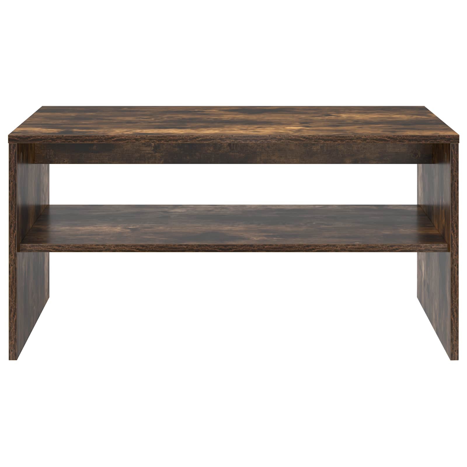 Salontafel Gerookt eiken 80 x 50 x 40 cm Bewerkt hout